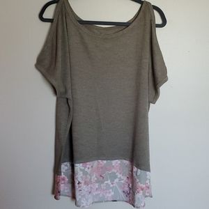 Knit Cold Shoulder Blouse